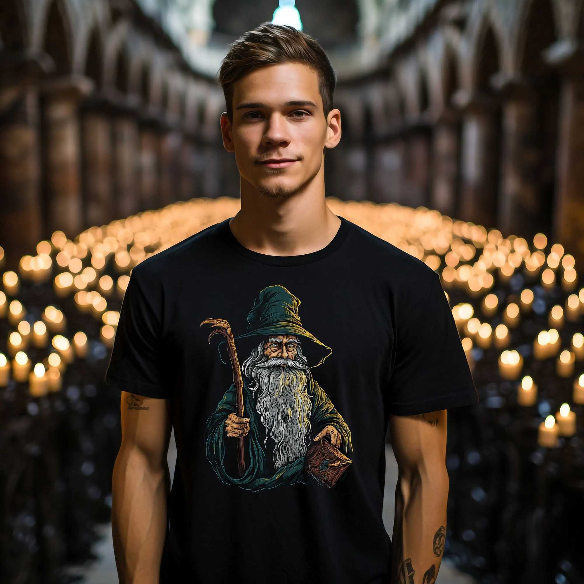 Zauberer T-Shirt | T-Shirt für Gamer und Fantasy Fans